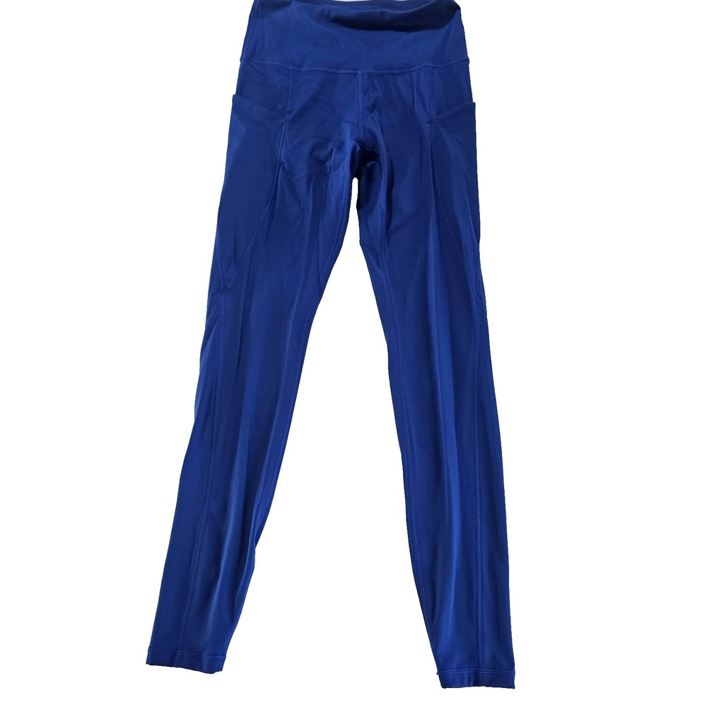 ODODOS Womens Blue High Rise Leggings‎ Size Small Athletic Yoga Pants Pockets
